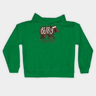 BEARY Christmas - punny design Kids Hoodie